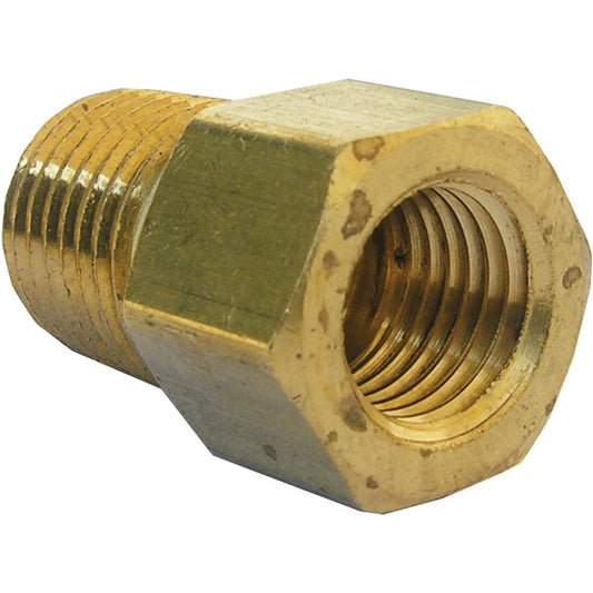 Lasco 1/4 In. F x 1/4 In. MPT Brass Flare Adapter