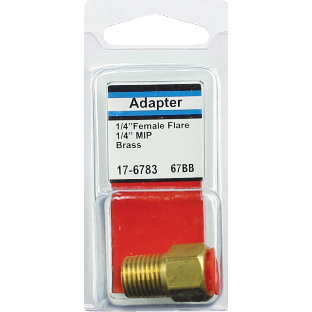 Lasco 1/4 In. F x 1/4 In. MPT Brass Flare Adapter