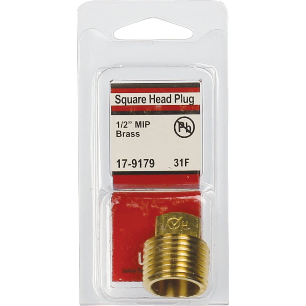 Lasco 1/2 In. MPT Brass Square Head Plug