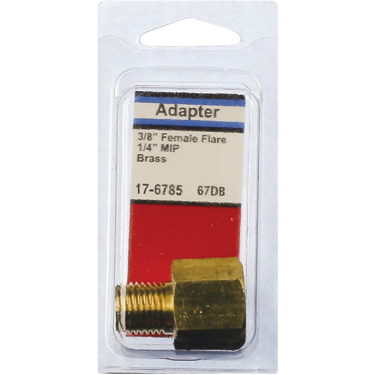 Lasco 3/8 In. F x 1/4 In. MPT Brass Flare Adapter