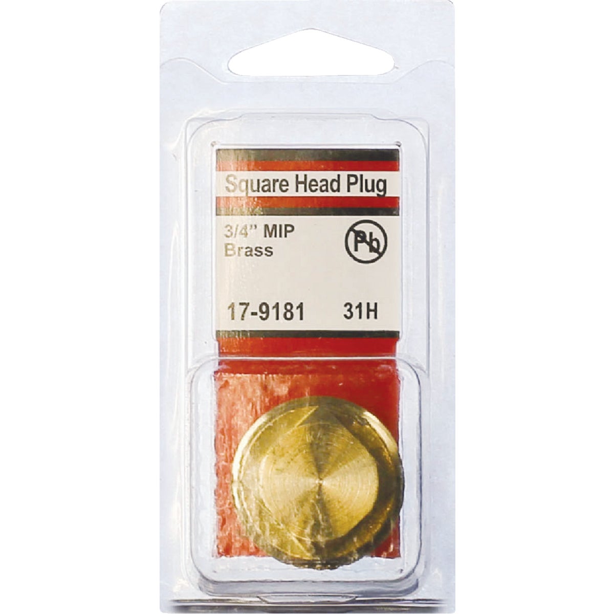 Lasco 3/4 In. MPT Brass Square Head Plug