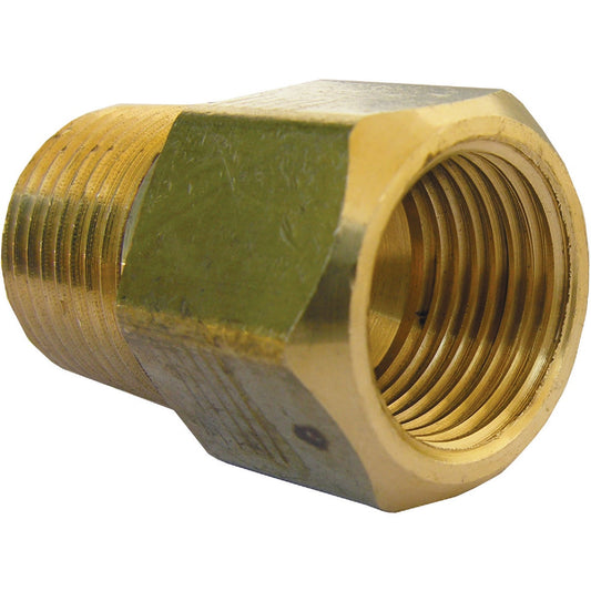 Lasco 1/2 In. F x 3/8 In. MPT Brass Flare Adapter