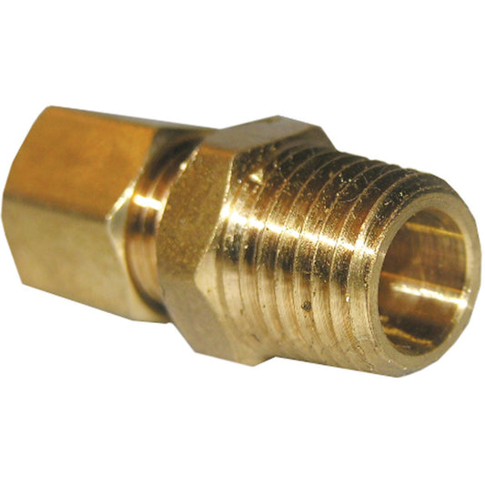 Lasco 3/16 In. C x 1/8 In. MPT Brass Compression Adapter