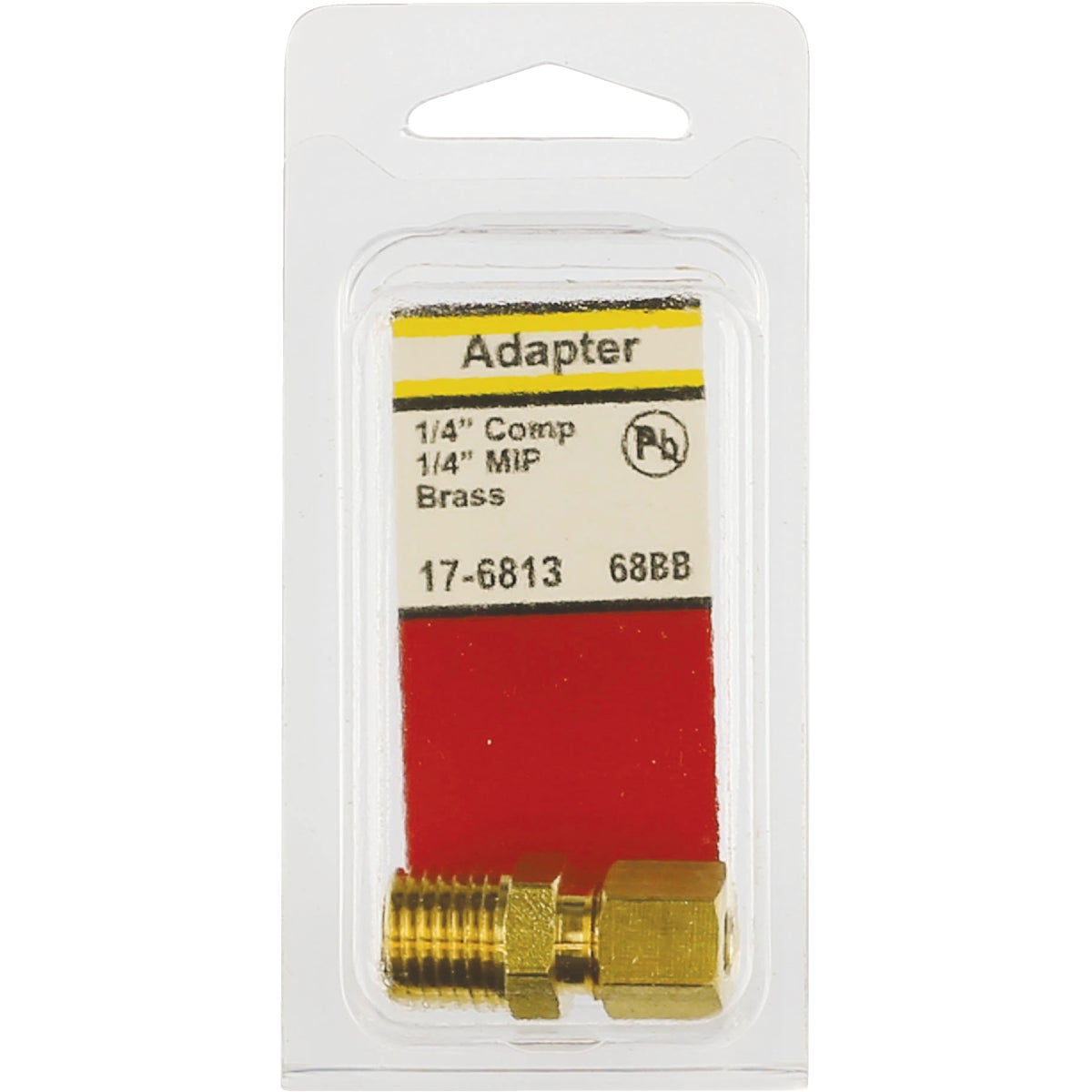 Lasco 1/4 In. C x 1/4 In. MPT Brass Compression Adapter