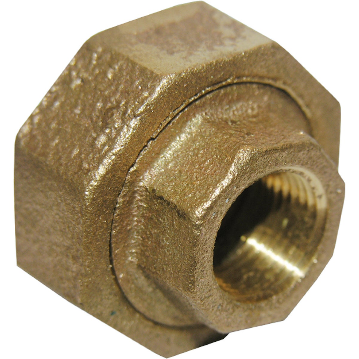 Lasco 1/8 In. FPT x 1/8 In. FPT Red Brass Threaded Union