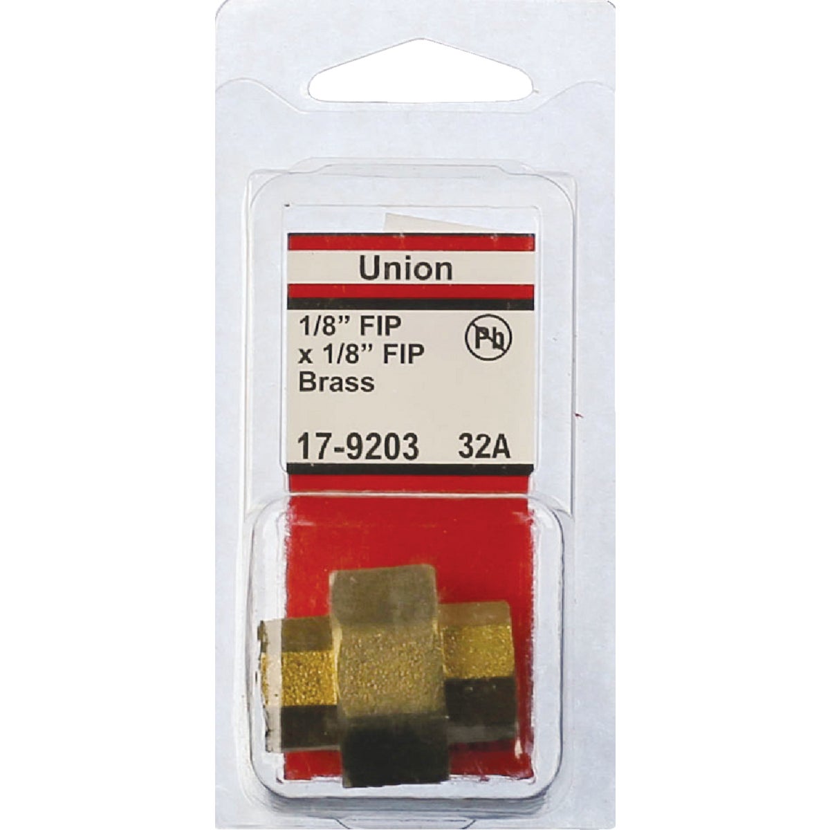 Lasco 1/8 In. FPT x 1/8 In. FPT Red Brass Threaded Union