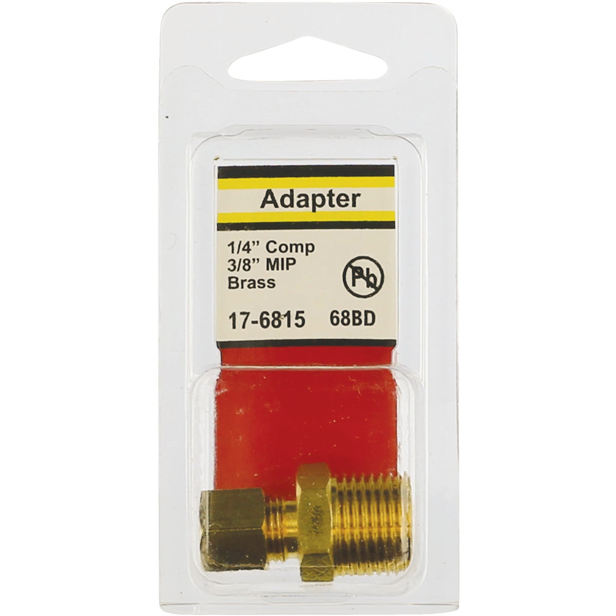 Lasco 1/4 In. C x 3/8 In. MPT Brass Compression Adapter