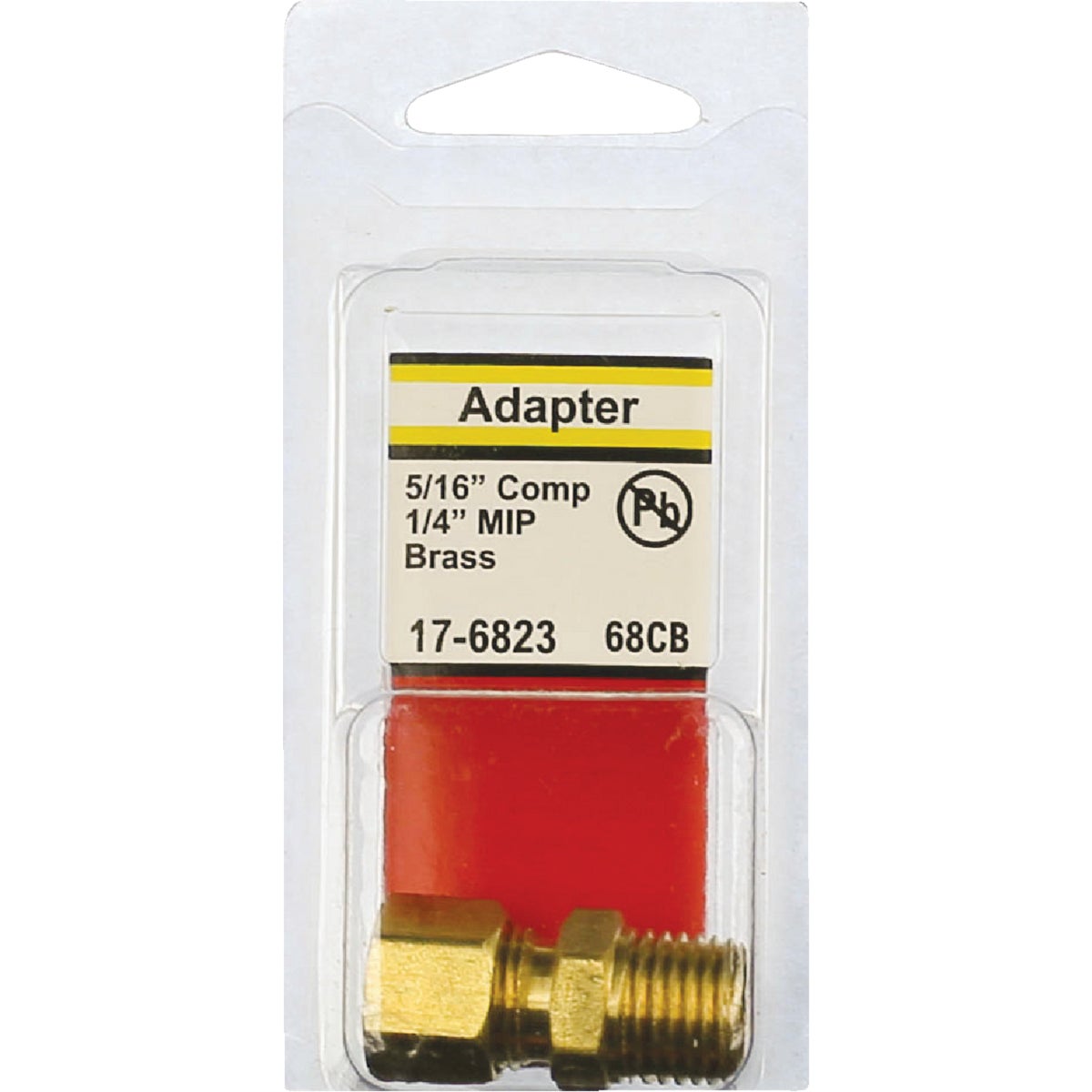 Lasco 5/16 C x 1/4 In. MPT Brass Compression Adapter