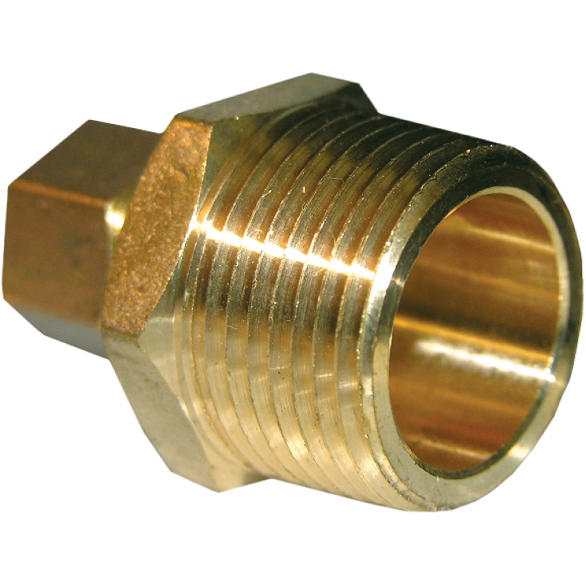 Lasco 3/8 In. C x 3/4 In. MPT Brass Compression Adapter