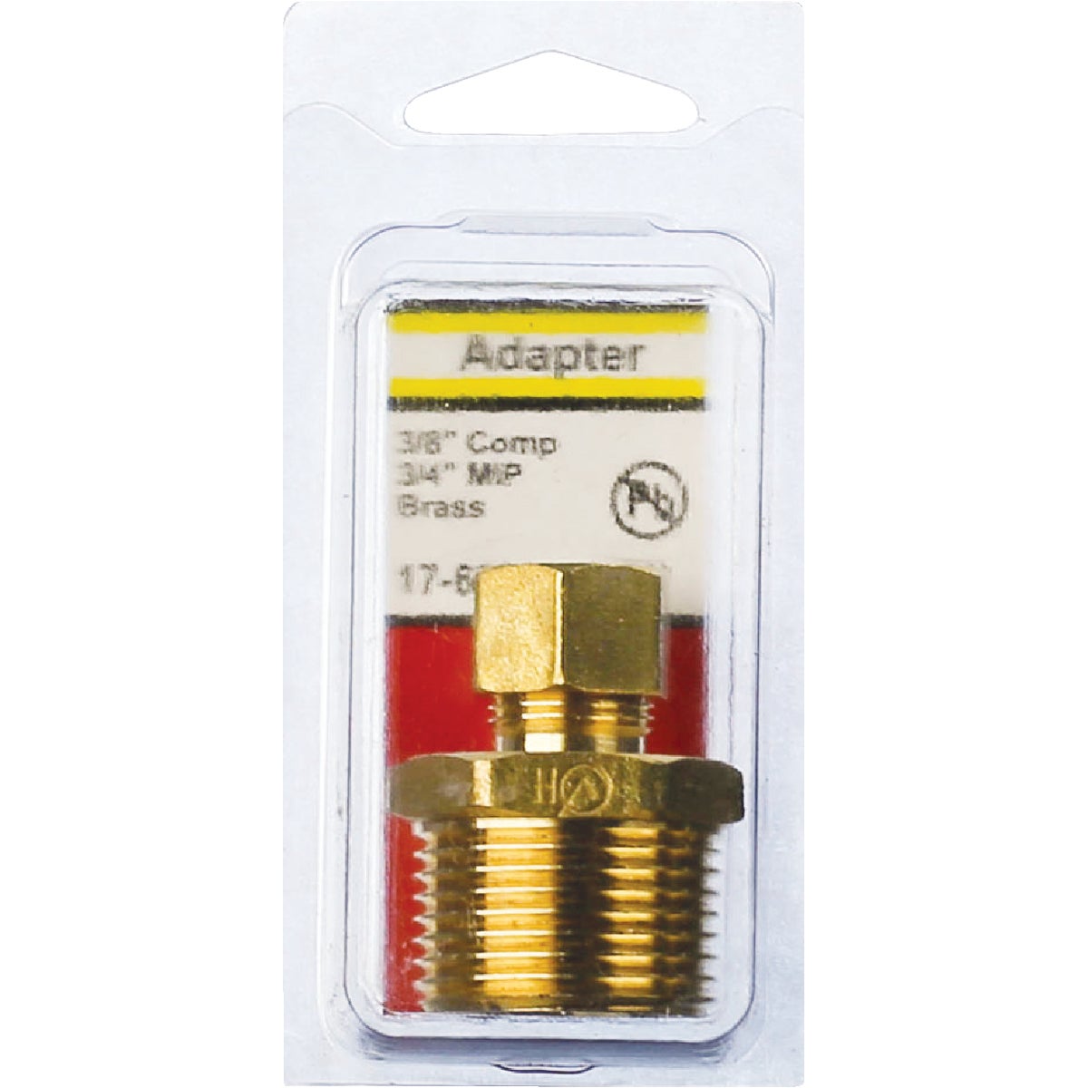 Lasco 3/8 In. C x 3/4 In. MPT Brass Compression Adapter