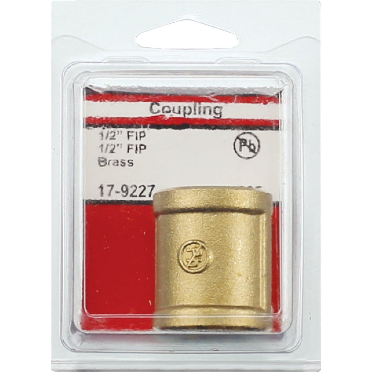 Lasco 1/2 In. FPT x 1/2 In. FPT Red Brass Coupling