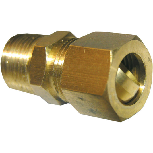 Lasco 1/2 In. C x 1/4 In. MPT Brass Compression Adapter