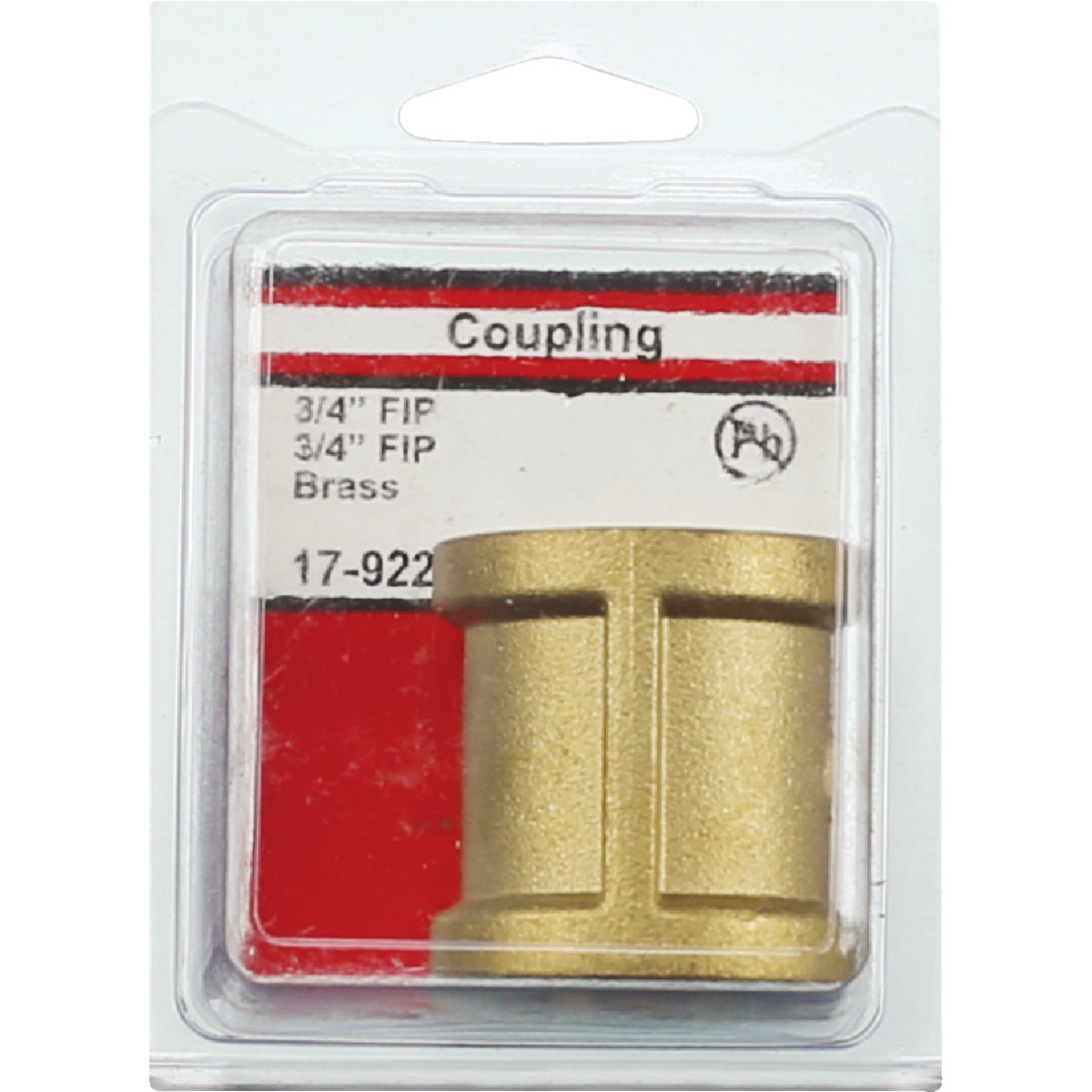 Lasco 3/4 In. FPT x 3/4 In. FPT Red Brass Coupling