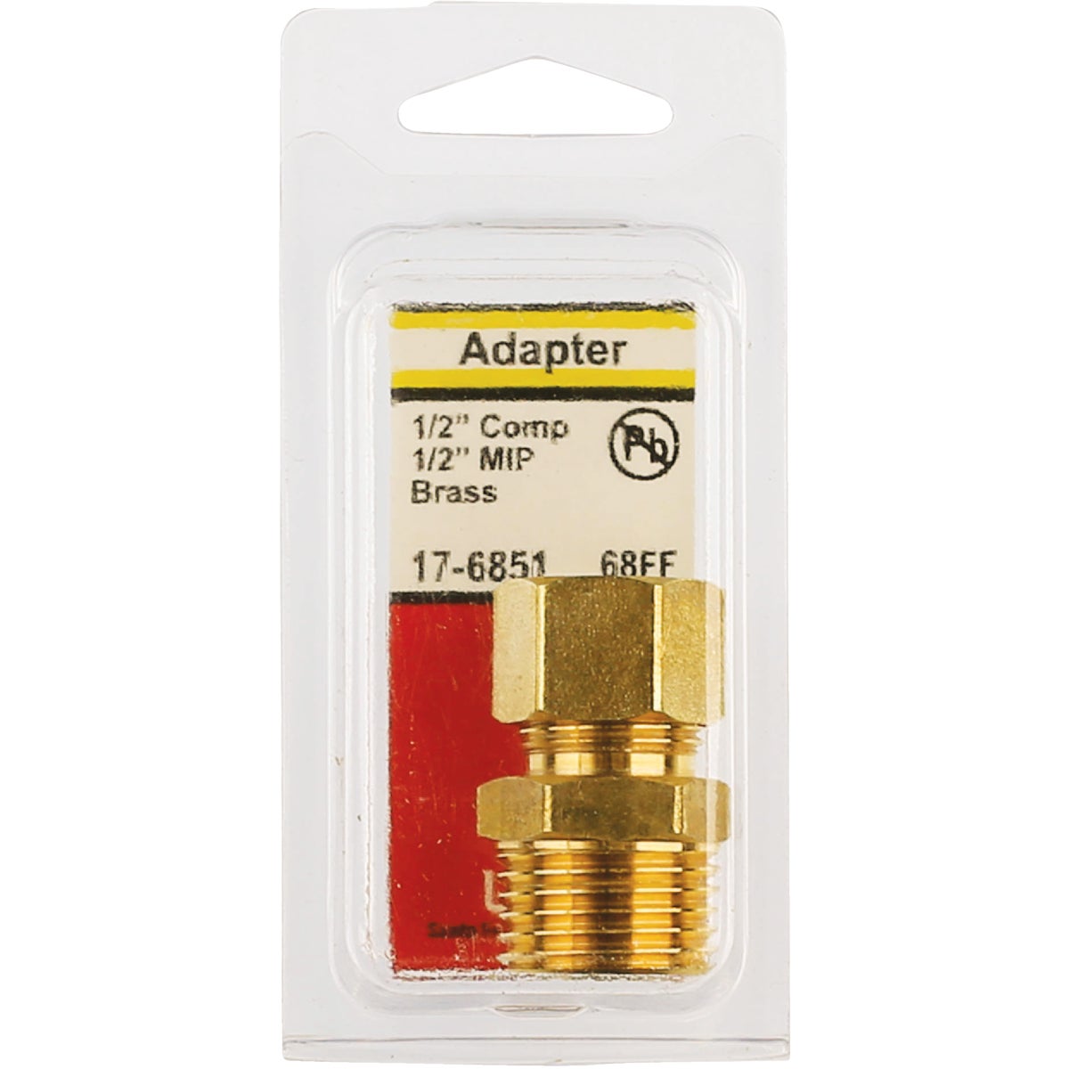 Lasco 1/2 In. C x 1/2 In. MPT Brass Compression Adapter