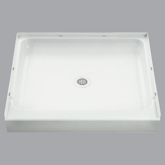 Sterling Ensemble 36 In. W x 34 In. D Center Drain Shower Floor & Base in White