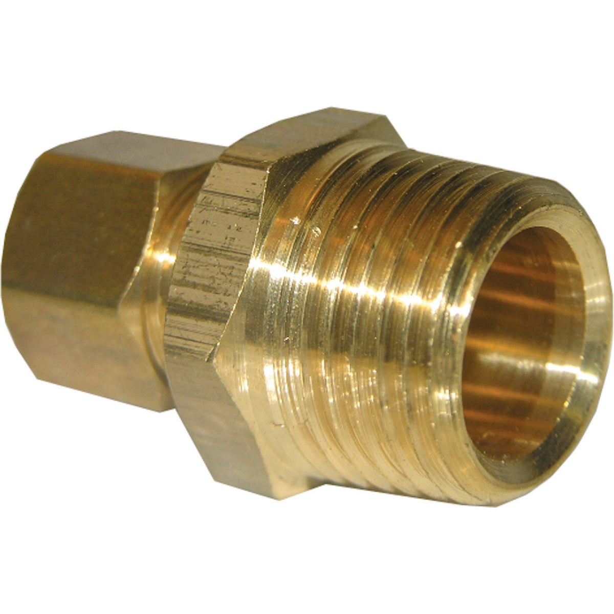 Lasco 5/8 In. C x 3/8 In. MPT Brass Compression Adapter