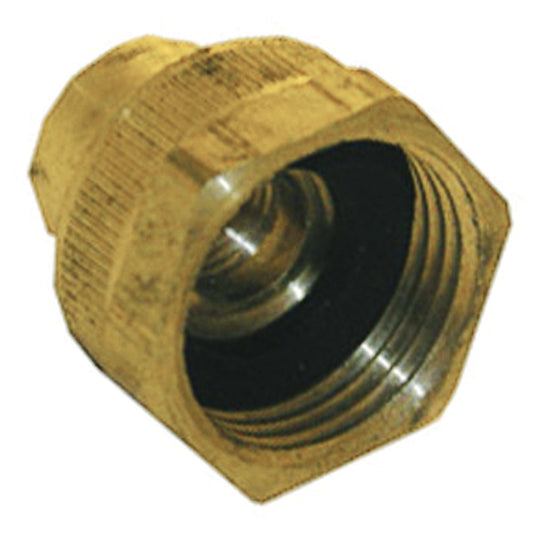 Lasco 3/4 In. FHT x 1/4 In. Female Pipe Tap Brass Cap