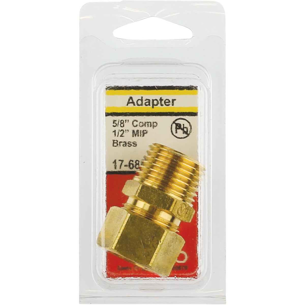 Lasco 5/8 In. C x 1/2 In. MPT Brass Compression Adapter