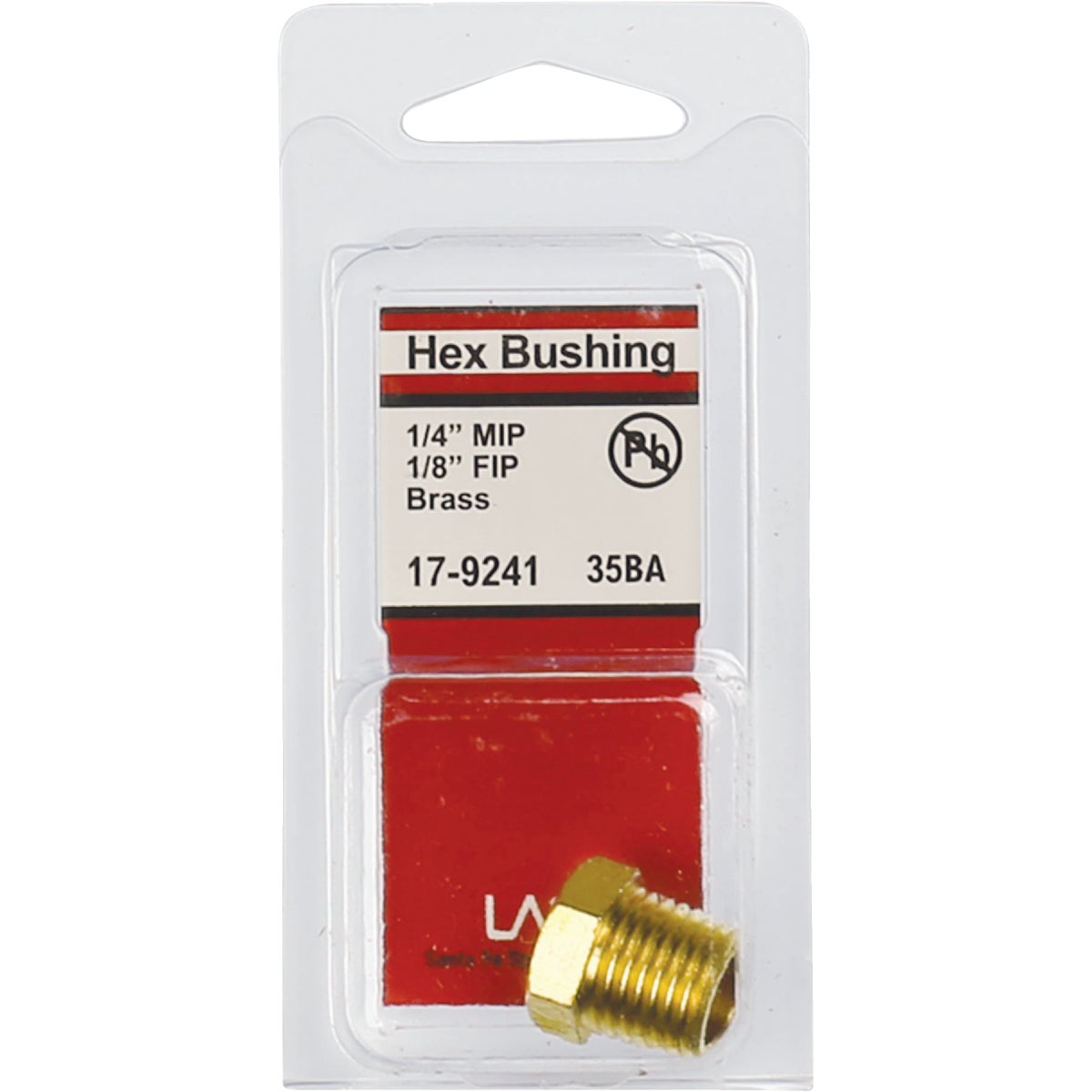 Lasco 1/4 In. MPT x 1/8 In. FPT Brass Hex Bushing