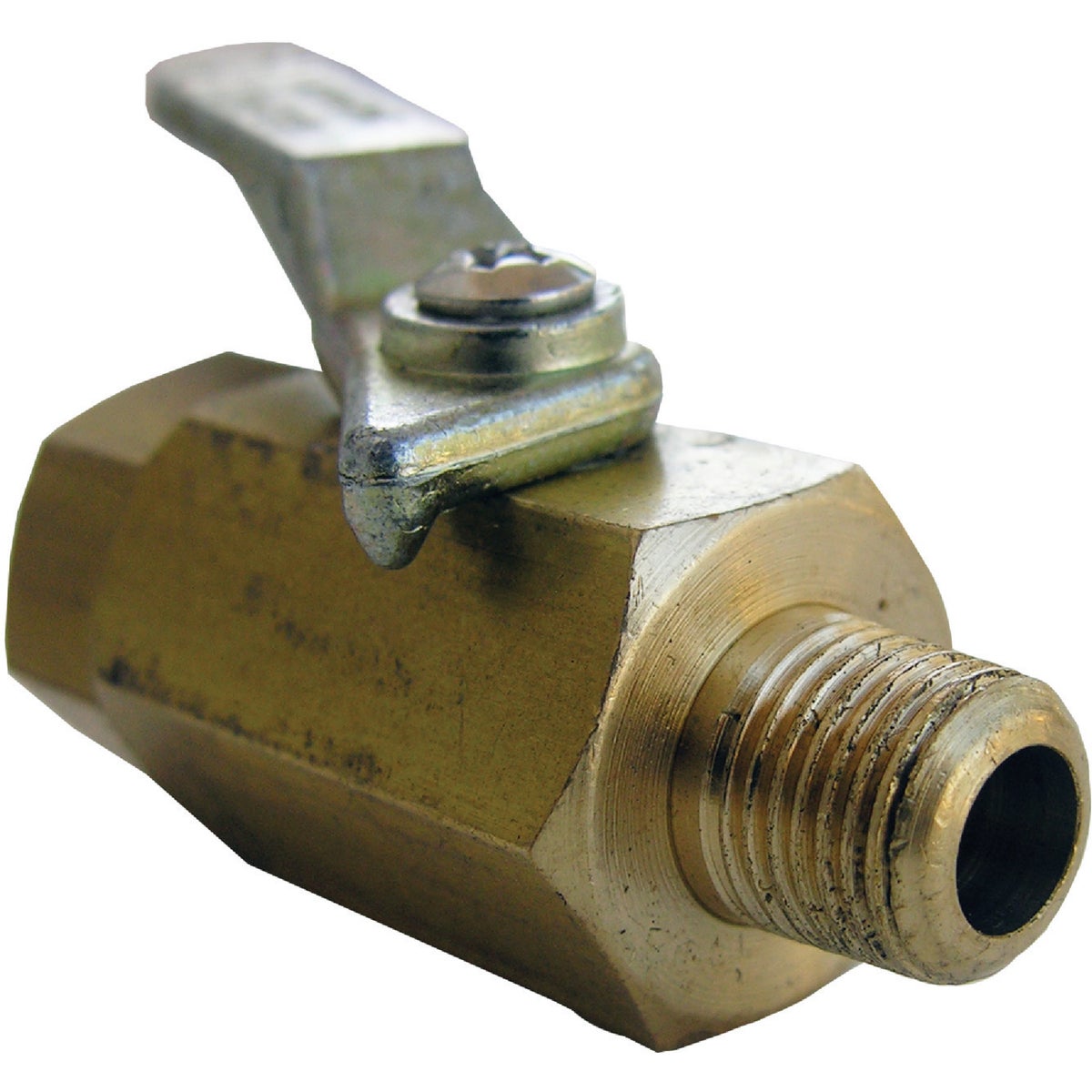 Lasco 1/8 In. FIP x 1/8 In. MIP Brass Threaded Ball Valve