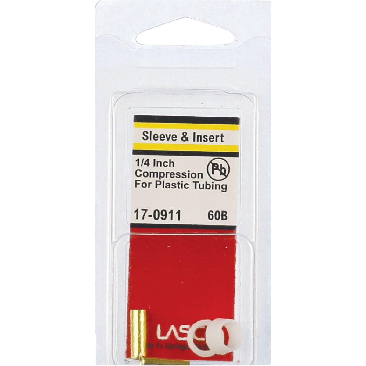 Lasco 1/4 In. OD Plastic & Brass Compression Insert