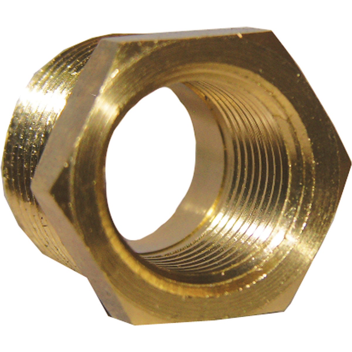 Lasco 1/2 In. MPT x 3/8 In. FPT Brass Hex Bushing