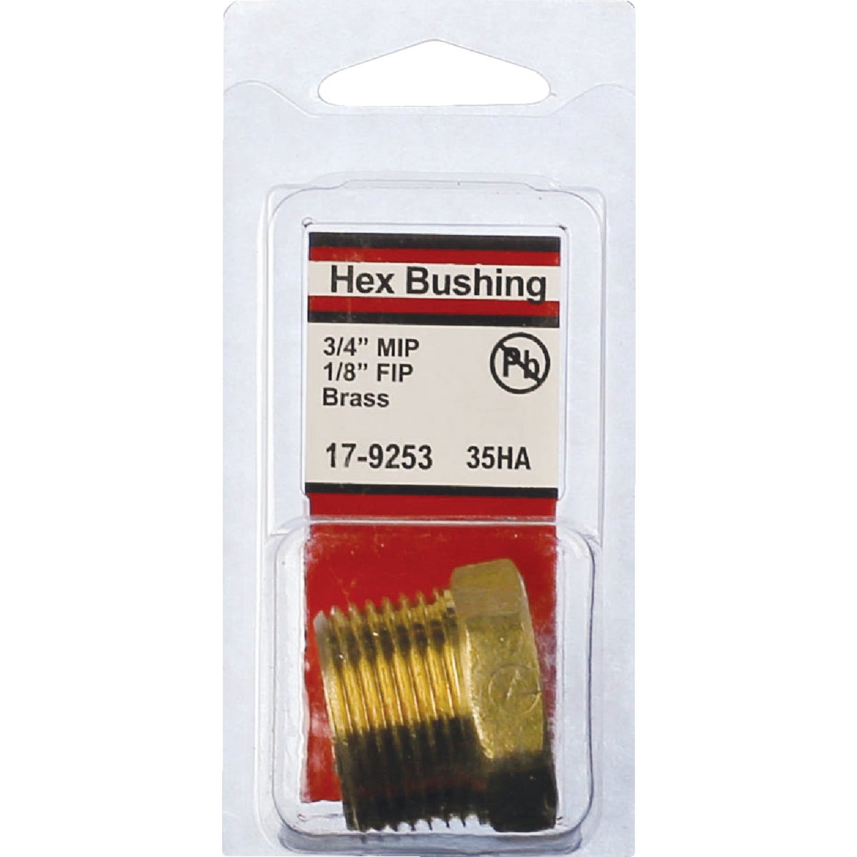 Lasco 3/4 In. MPT x 1/8 In. FPT Brass Hex Bushing