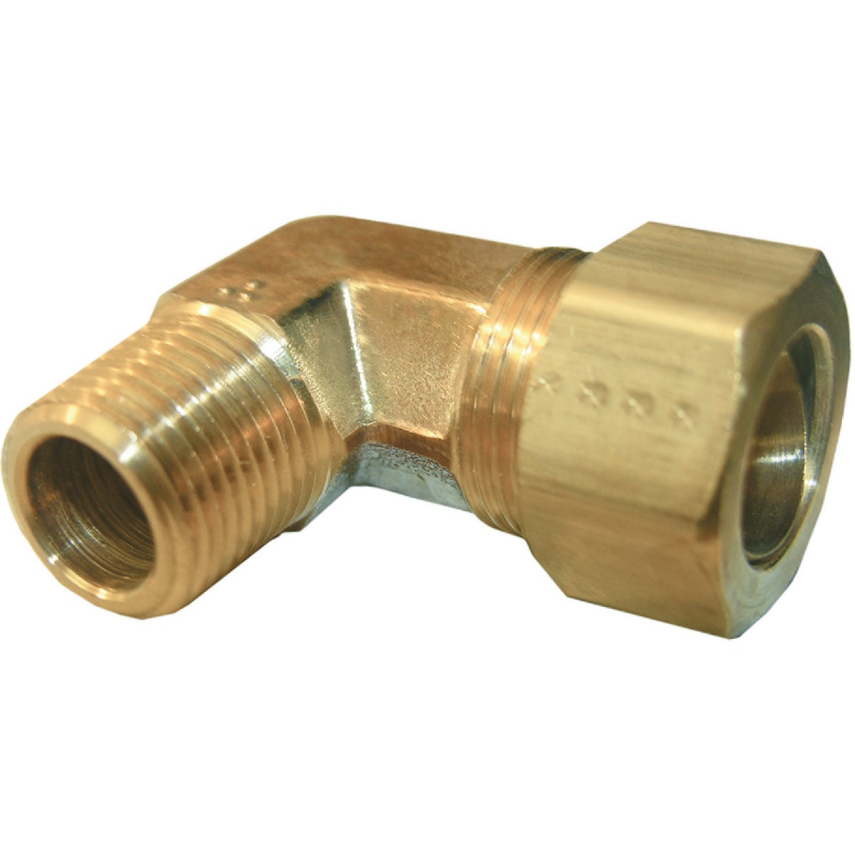 Lasco 5/8 In. C x 1/2 In. MPT 90 Deg. Compression Brass Elbow (1/4 Bend)