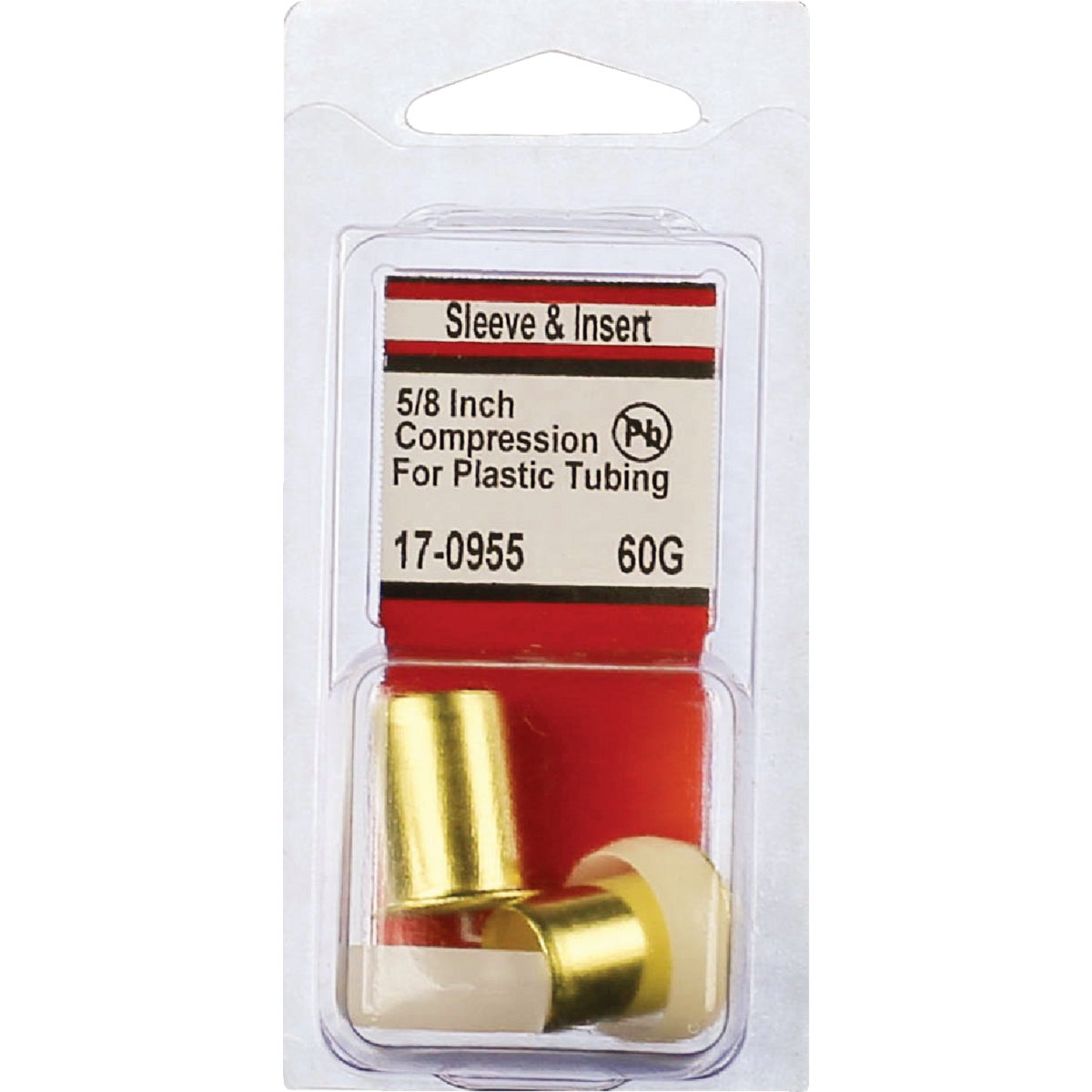 Lasco 5/8 In. OD Nylon & Brass Compression Insert