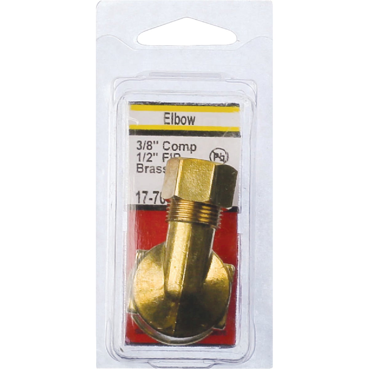 Lasco 3/8 In. C x 1/2 In. FPT 90 Deg. Compression Brass Elbow (1/4 Bend)