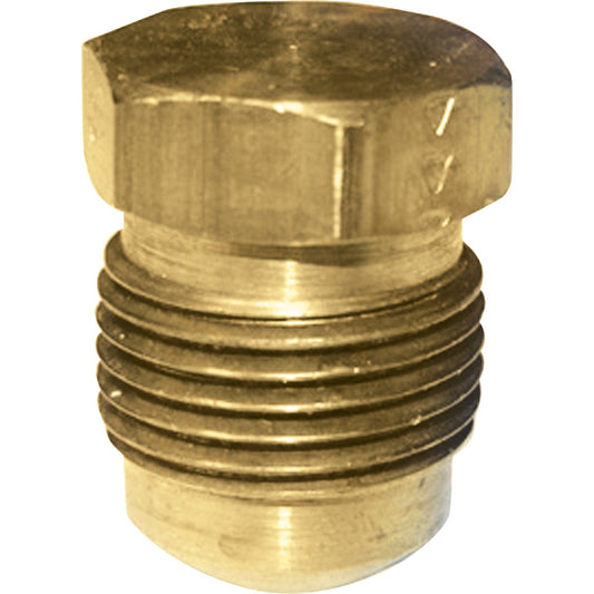 Lasco 3/8 In. Brass Flare Plug