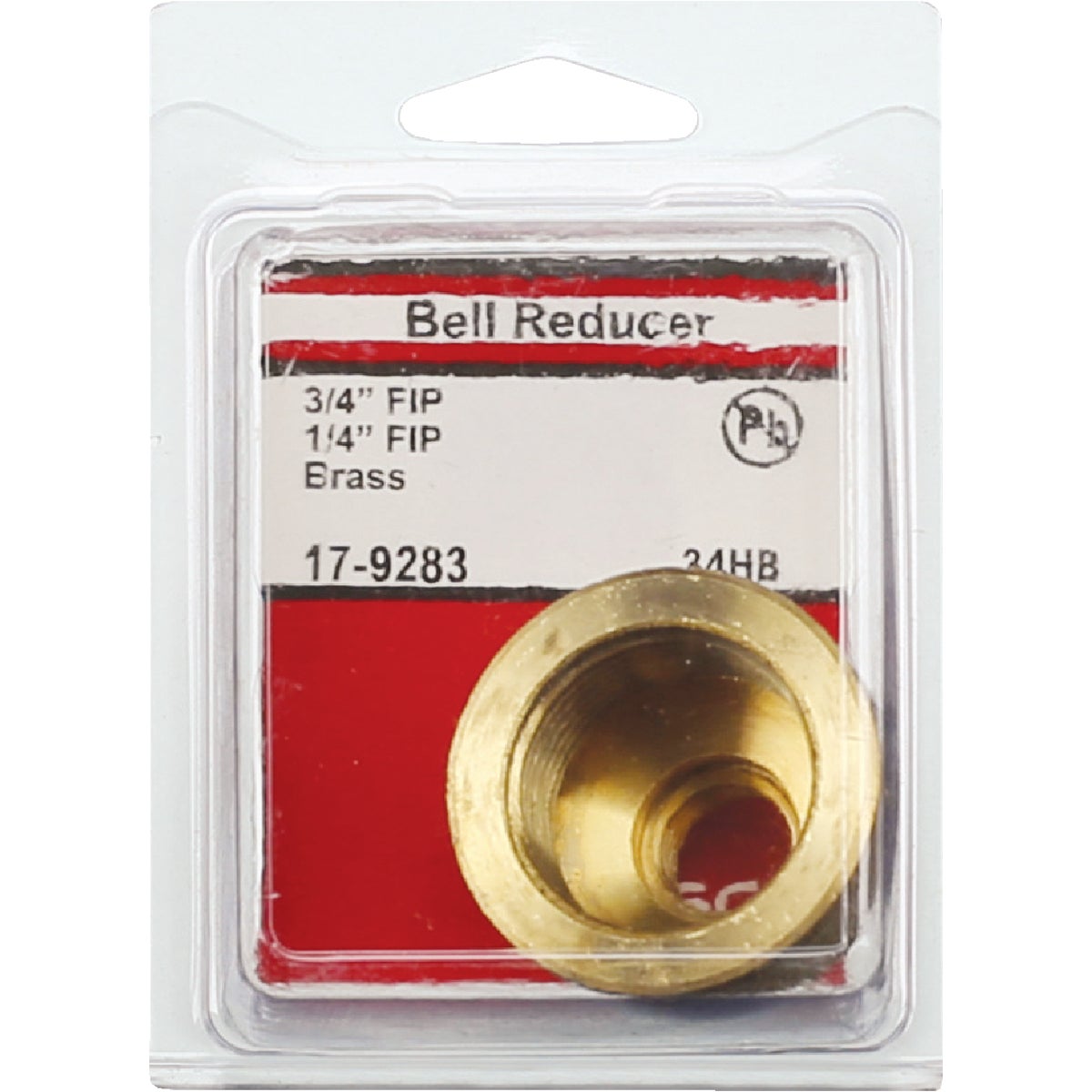 Lasco 3/4 In. FPT x 1/4 In. FPT Red Brass Reducing Bell Coupling