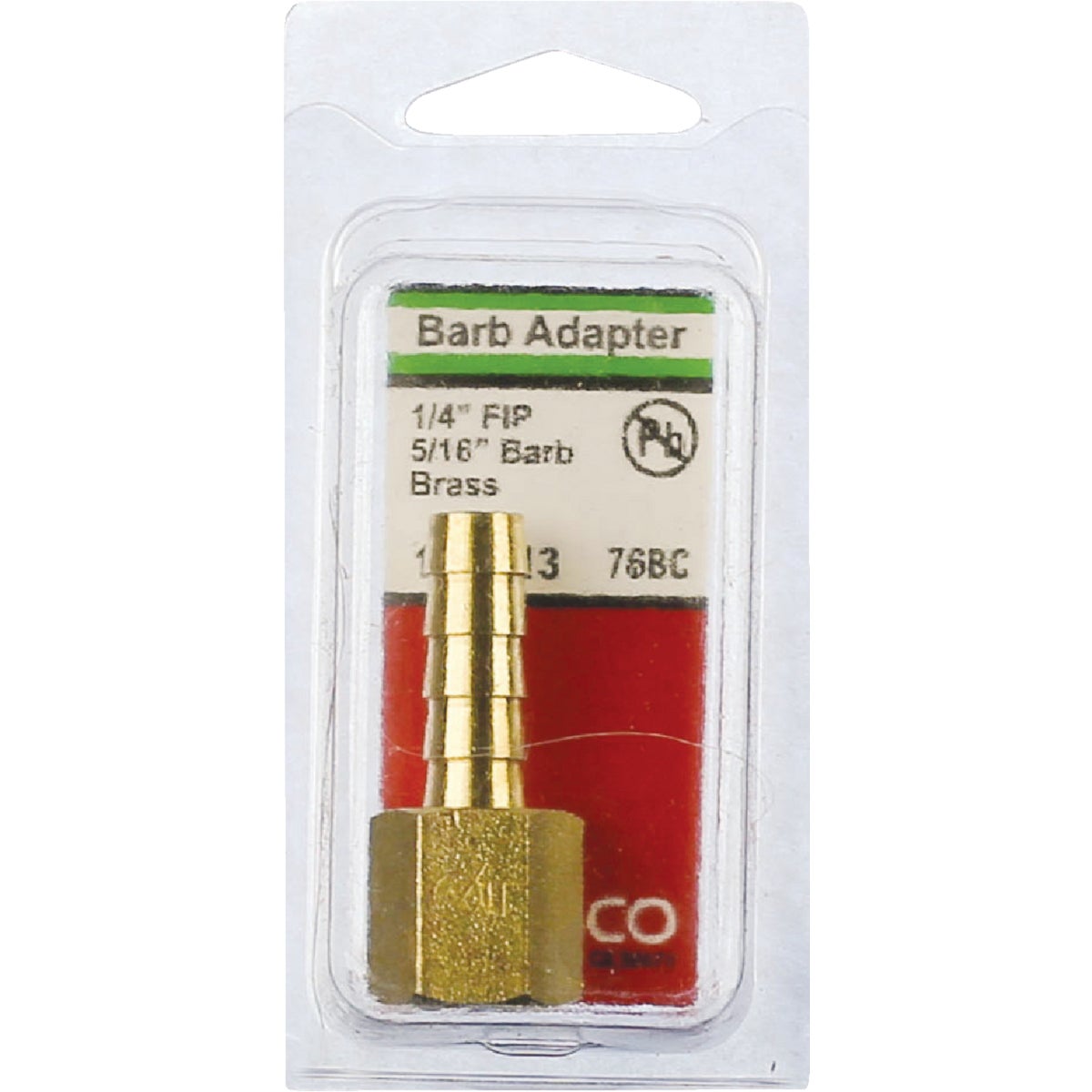 Lasco 1/4 In. FPT x 5/16 In. Brass Hose Barb Adapter