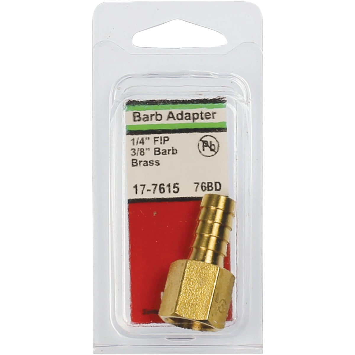 Lasco 1/4 In. FPT x 3/8 In. Brass Hose Barb Adapter