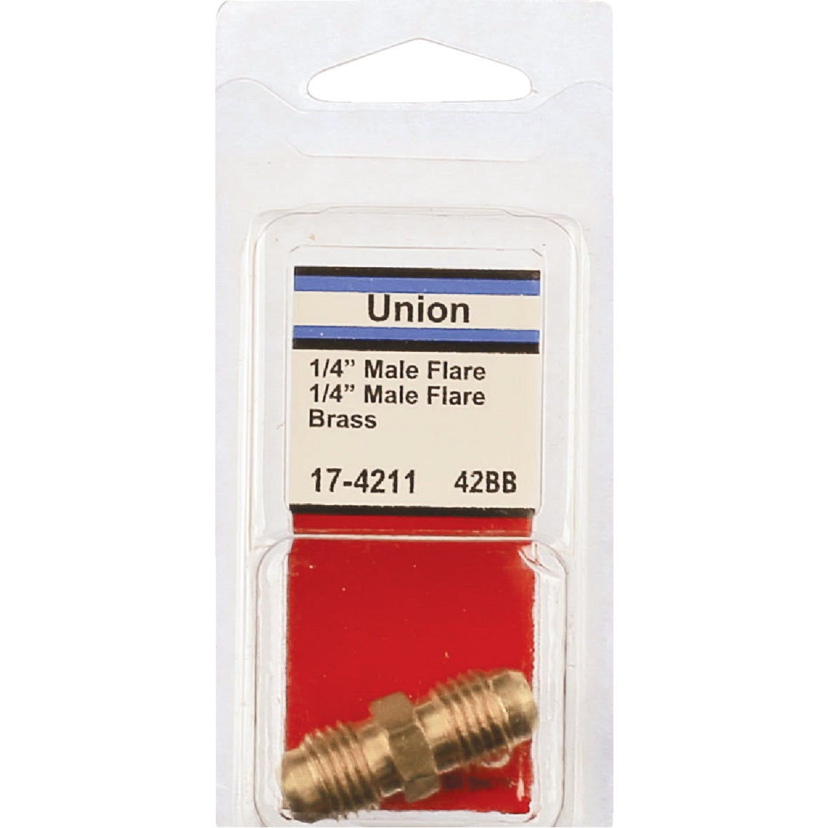 Lasco 1/4 In. Brass Flare Union