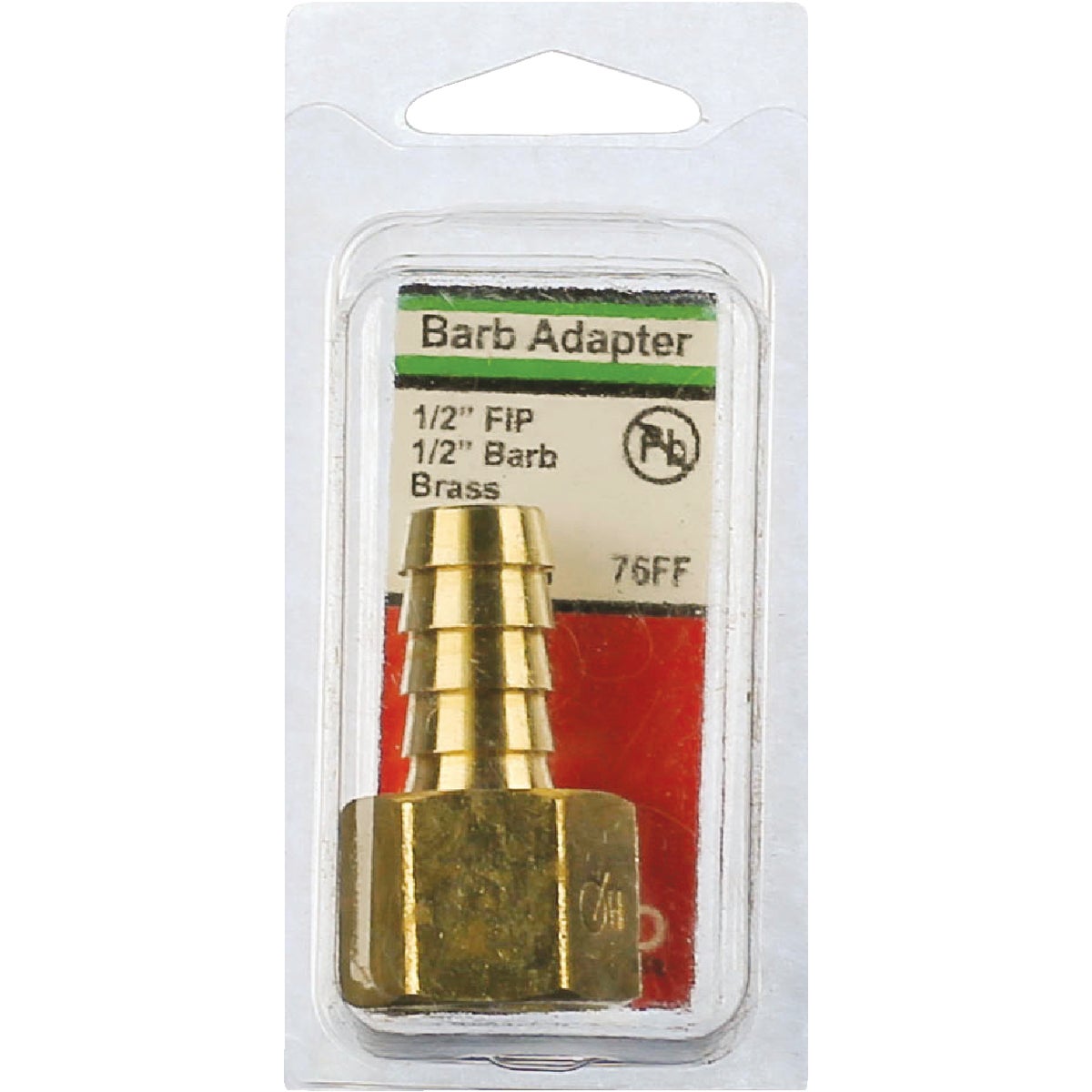 Lasco 1/2 In. FPT x 1/2 In. Brass Hose Barb Adapter