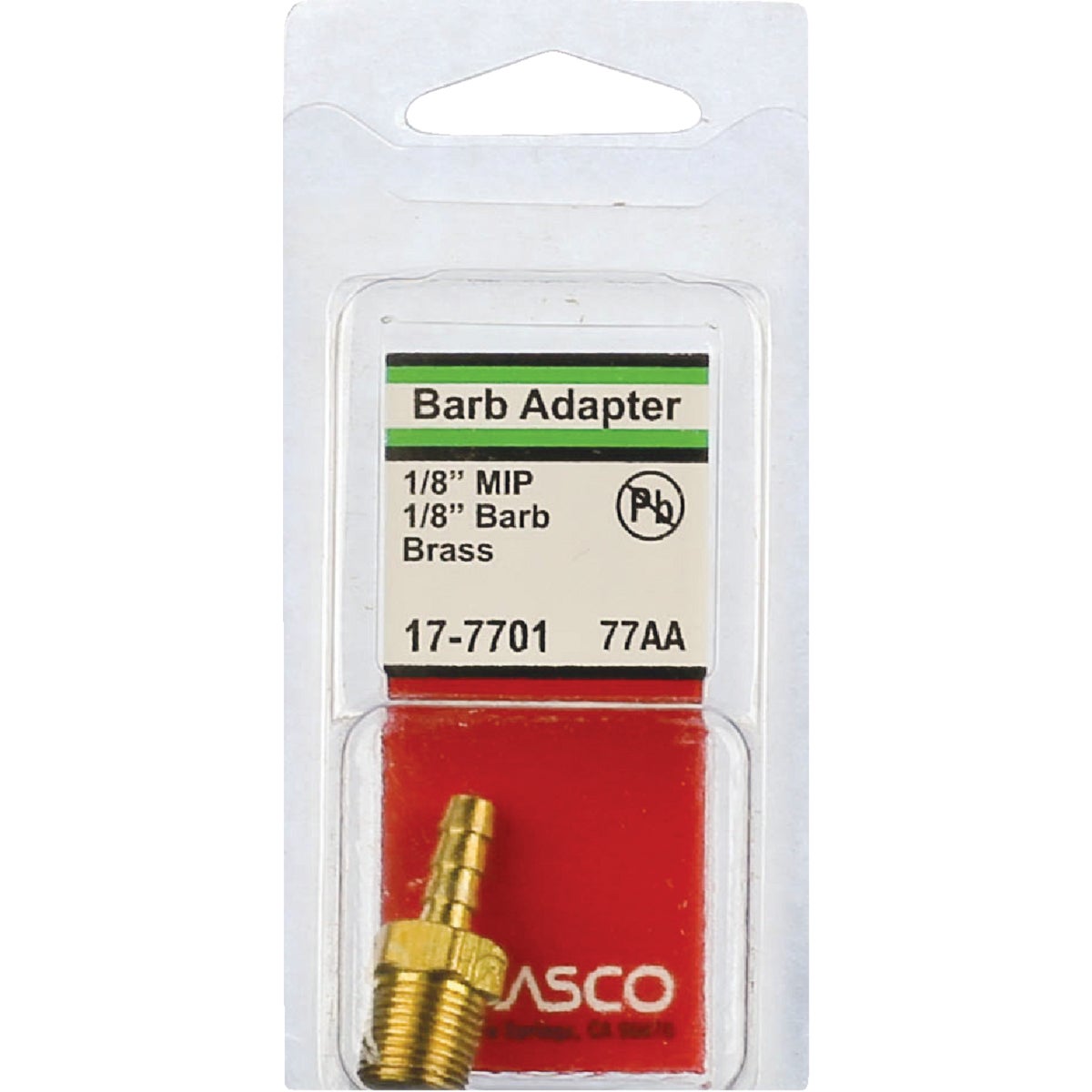 Lasco 1/8 In. MPT x 1/8 In. Brass Hose Barb Adapter