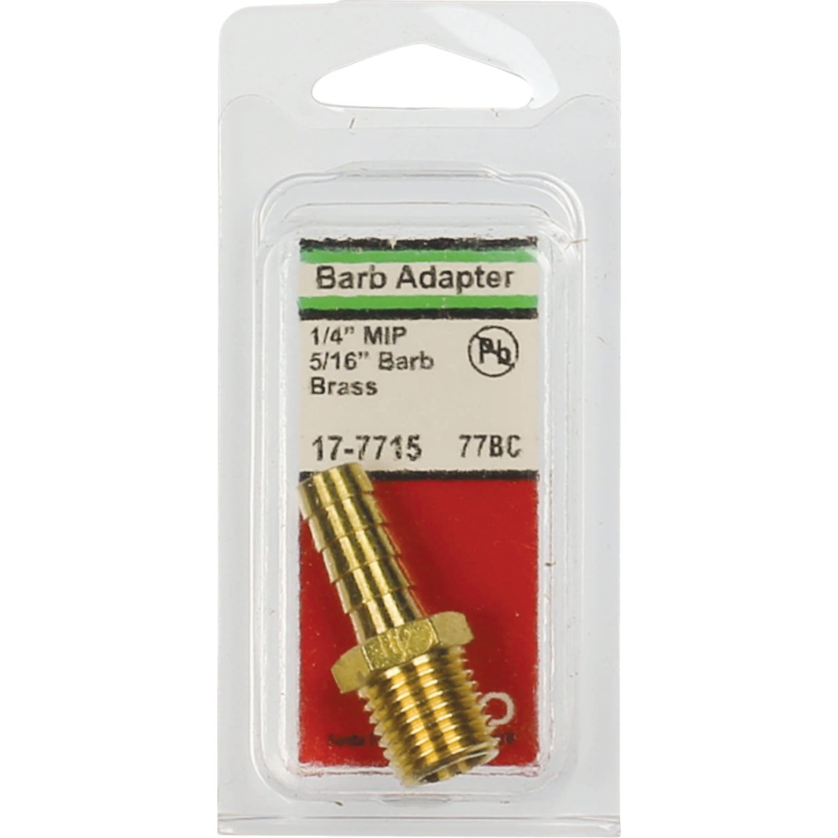 Lasco 1/4 In. MPT X 5/16 In. Brass Hose Barb Adapter