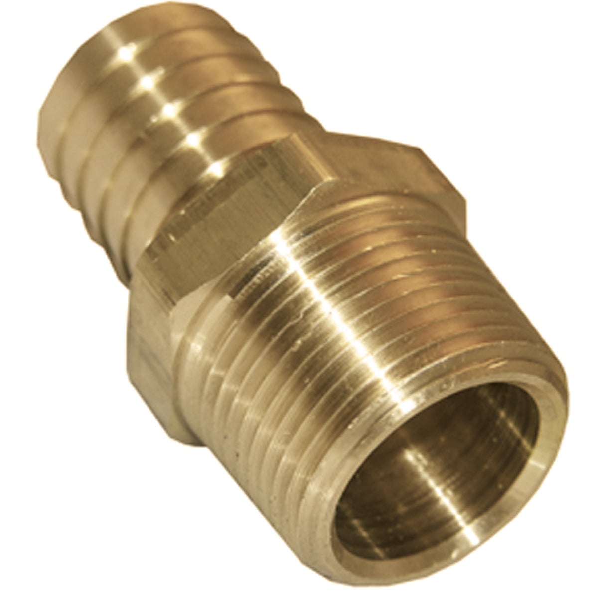 Lasco 1/4 In. MPT X 3/8 In. Brass Hose Barb Adapter