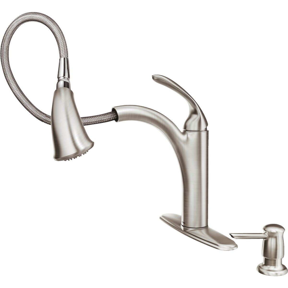 Moen Kinzel Single Handle Pull-Out Kitchen Faucet, Stainless