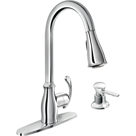 Moen Kipton Single Handle Pull-Down Kitchen Faucet, Chrome