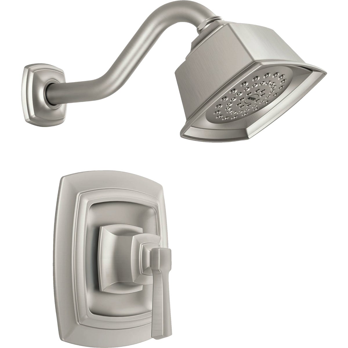 Moen Brushed Nickel 1-Handle Lever Shower Faucet