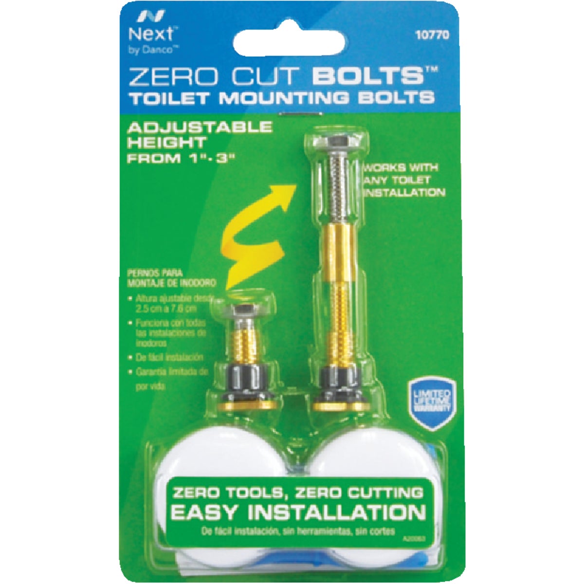 Danco Zero Cut Toilet Bolt Set