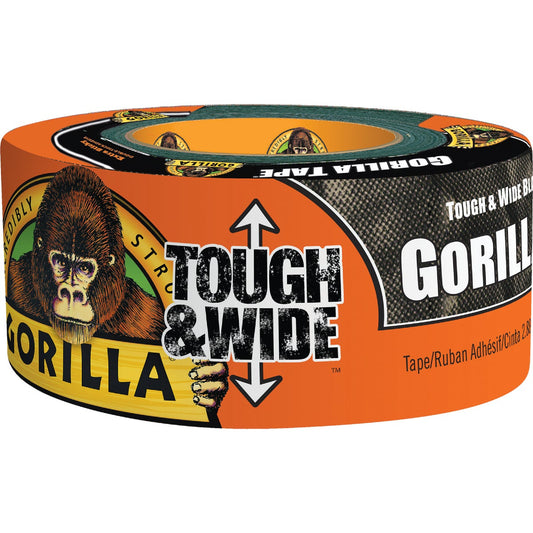 Gorilla 2.88 In. x 25 Yd. Tough & Wide Heavy-Duty Duct Tape, Black