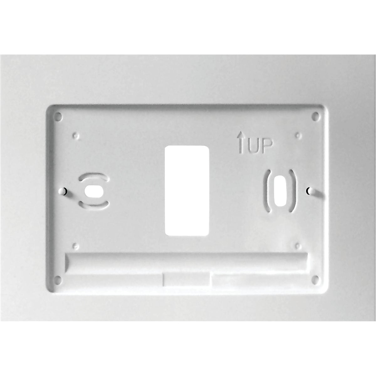 White Rodgers 6-3/4 In. W x 4-1/2 In. H White Plastic Thermostat Wall Plate