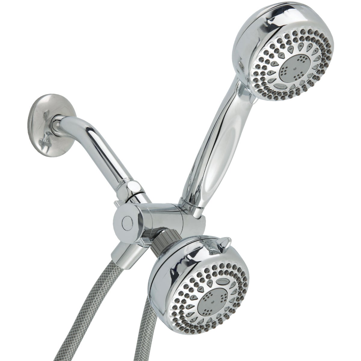 Waterpik PowerSpray+ Elements 5-Spray 1.8 GPM Combo Handheld Shower & Showerhead, Chrome