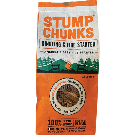 Stump Chunks 0.3 Cu. Ft. Kindling and Fire Starter