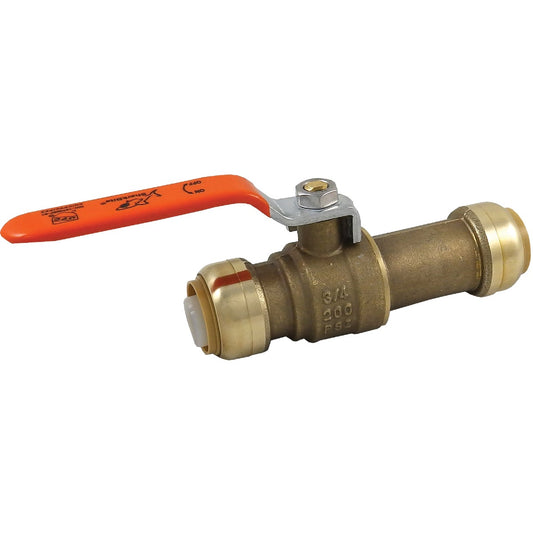 SharkBite 3/4 In. Brass Push-Fit Slip Ball Valve