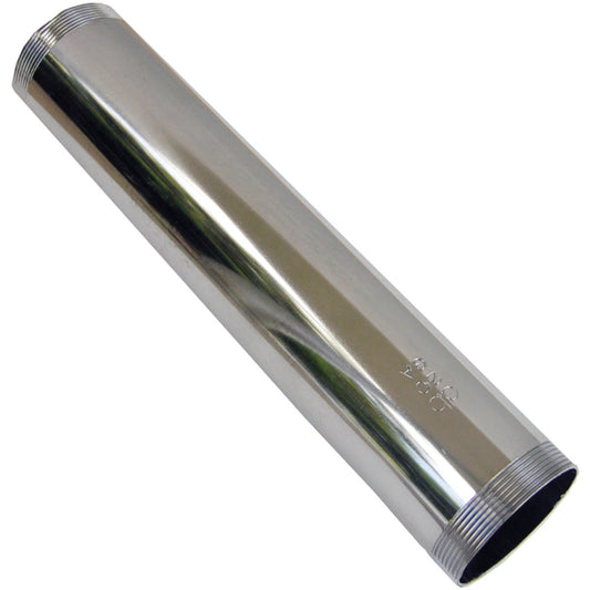 Lasco 1-1/4 In. x 6 In. Chrome Plated Threaded Tube