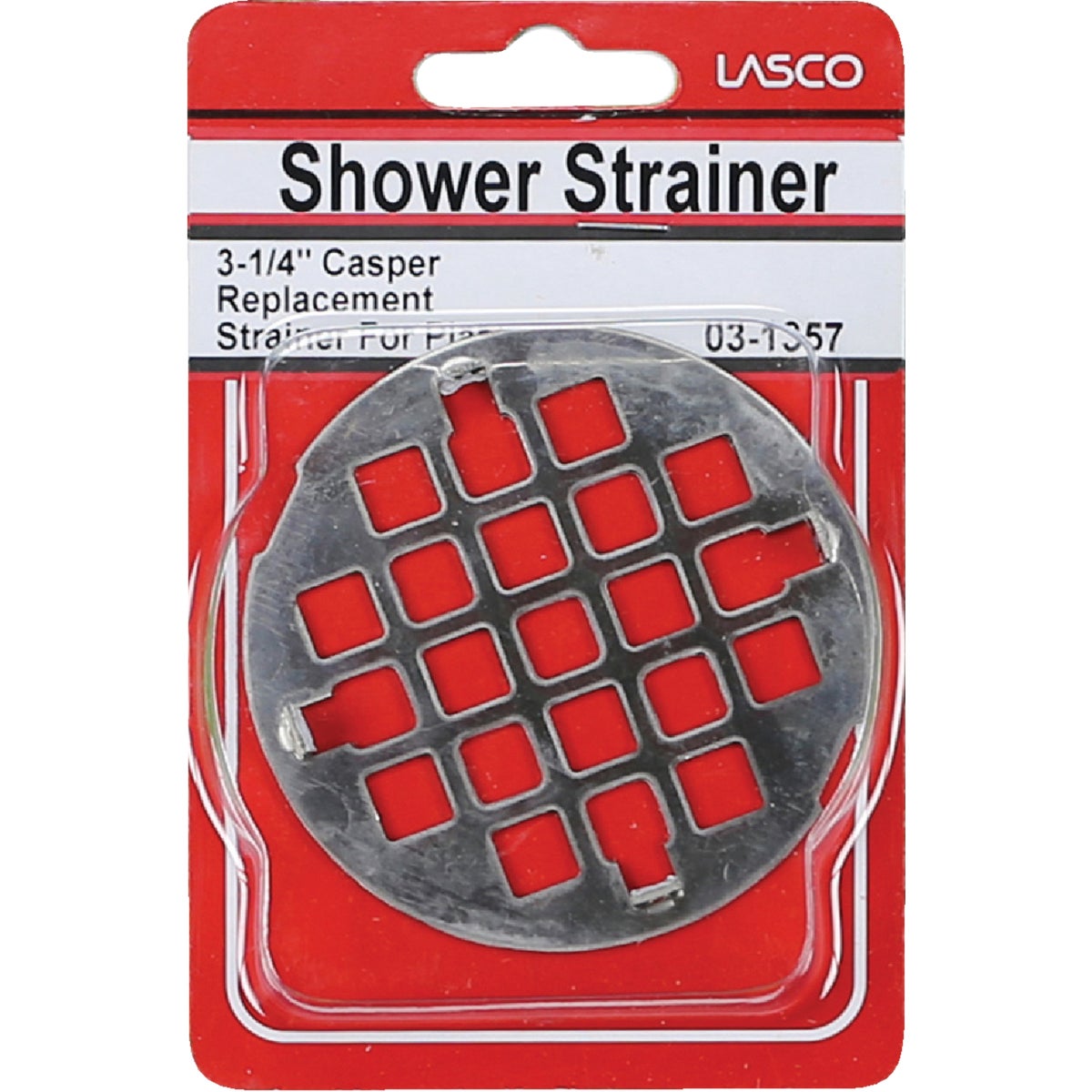 Lasco 3-1/4 In. Chrome Snap-In Shower Drain Strainer